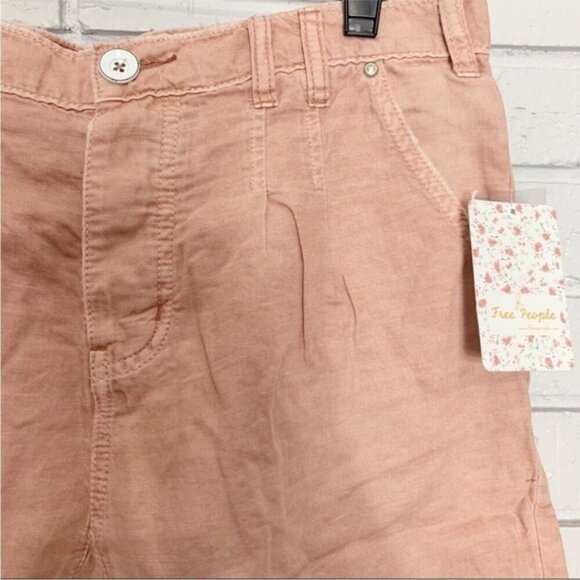Free People Women’s Utility Braided Rose Shorts - Size 2 - Picture 2 of 5